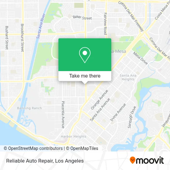 Reliable Auto Repair map
