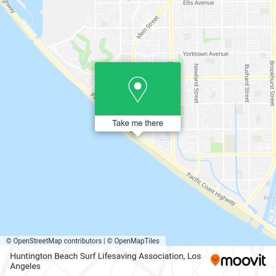 Huntington Beach Surf Lifesaving Association map