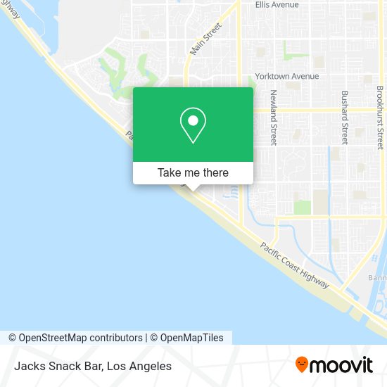 Mapa de Jacks Snack Bar