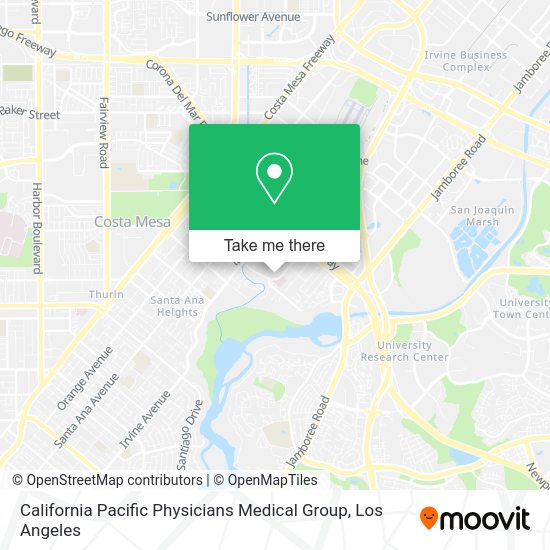 California Pacific Physicians Medical Group map