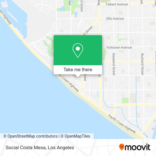 Social Costa Mesa map