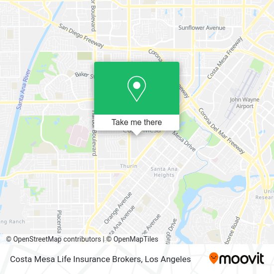 Mapa de Costa Mesa Life Insurance Brokers