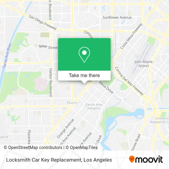 Locksmith Car Key Replacement map