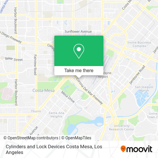 Cylinders and Lock Devices Costa Mesa map