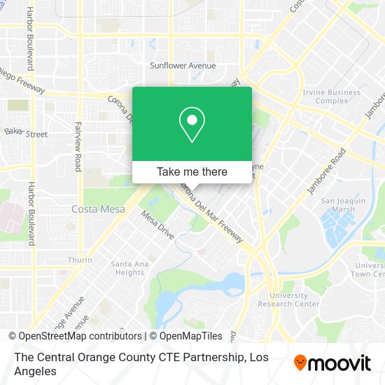 Mapa de The Central Orange County CTE Partnership