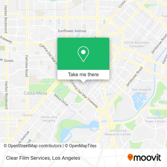 Clear Film Services map