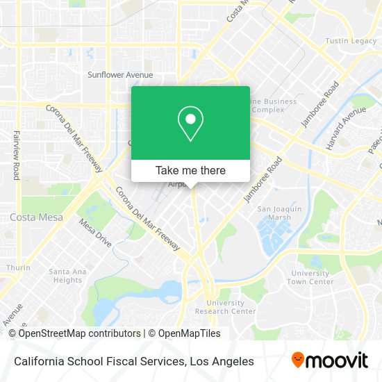 California School Fiscal Services map