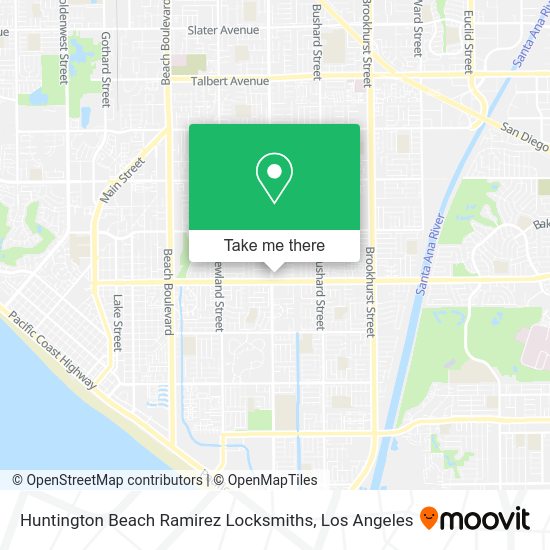 Mapa de Huntington Beach Ramirez Locksmiths