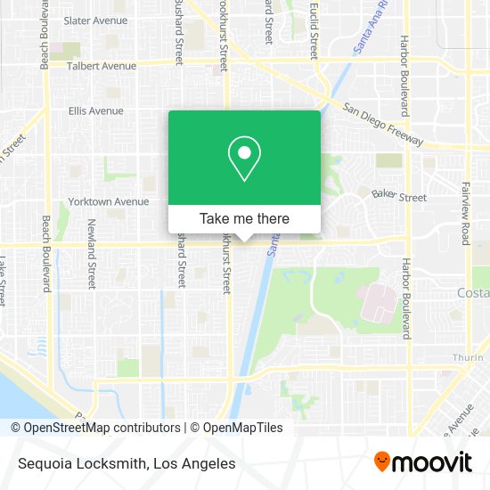 Mapa de Sequoia Locksmith