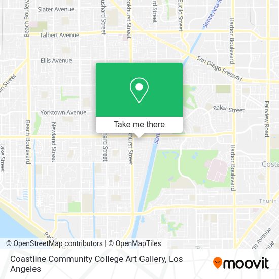 Coastline Community College Art Gallery map