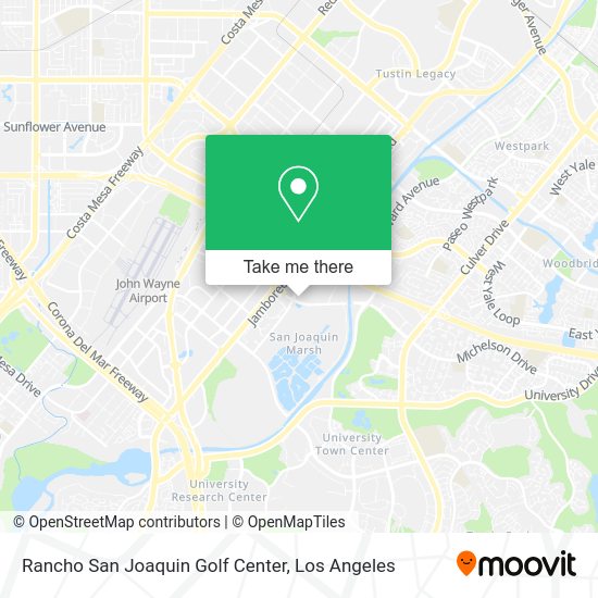 Rancho San Joaquin Golf Center map