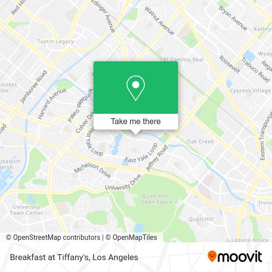 Breakfast at Tiffany's map
