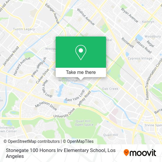 Mapa de Stonegate 100 Honors Irv Elementary School