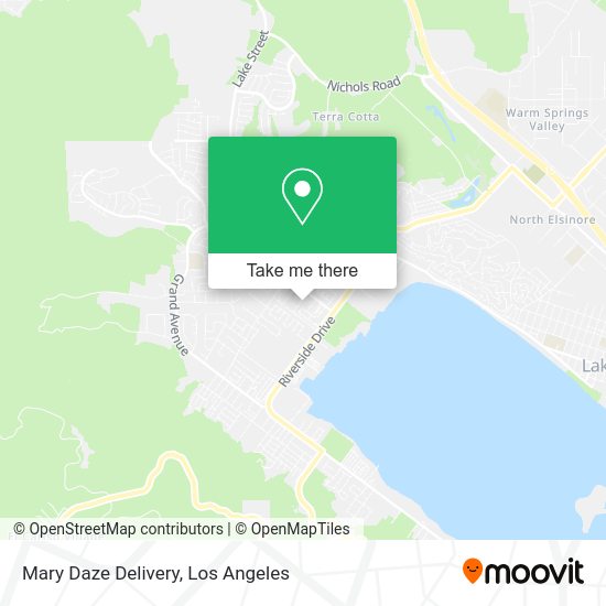 Mary Daze Delivery map