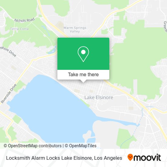 Mapa de Locksmith Alarm Locks Lake Elsinore