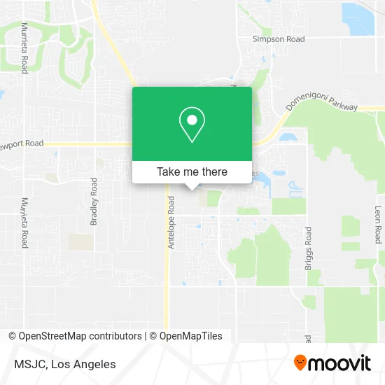 MSJC map