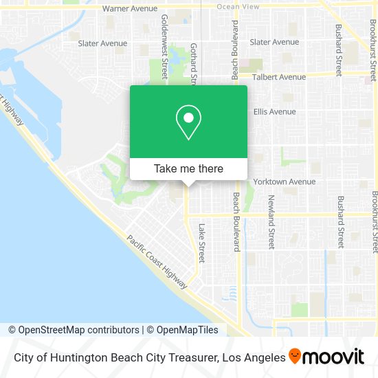 City of Huntington Beach City Treasurer map