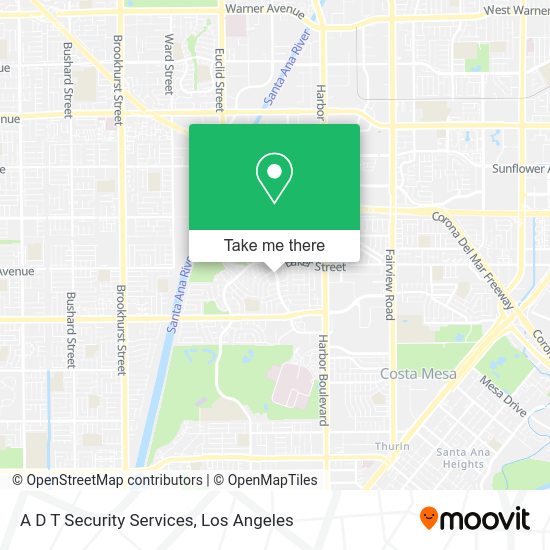A D T Security Services map
