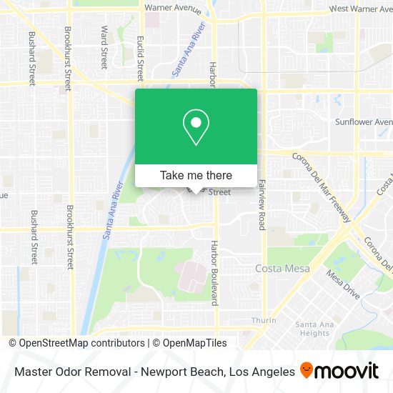Master Odor Removal - Newport Beach map