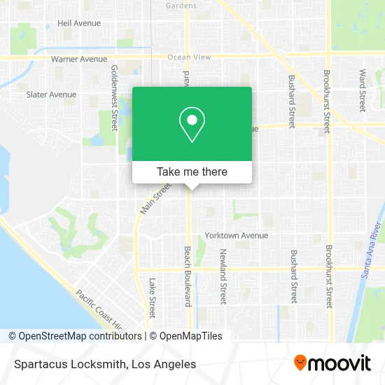 Spartacus Locksmith map