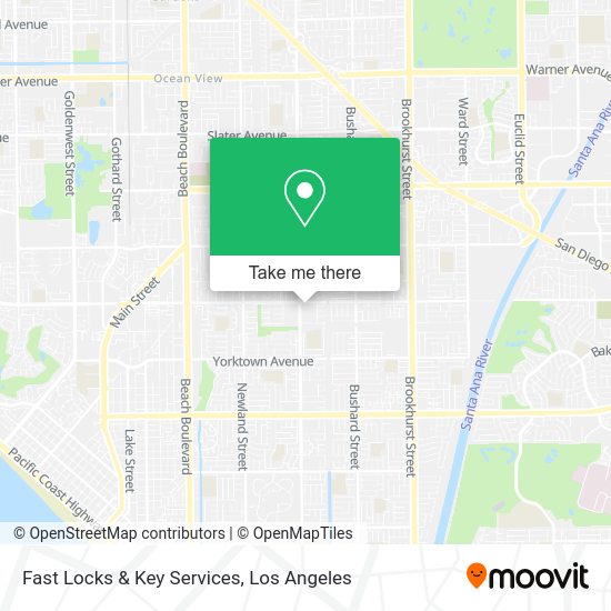 Fast Locks & Key Services map
