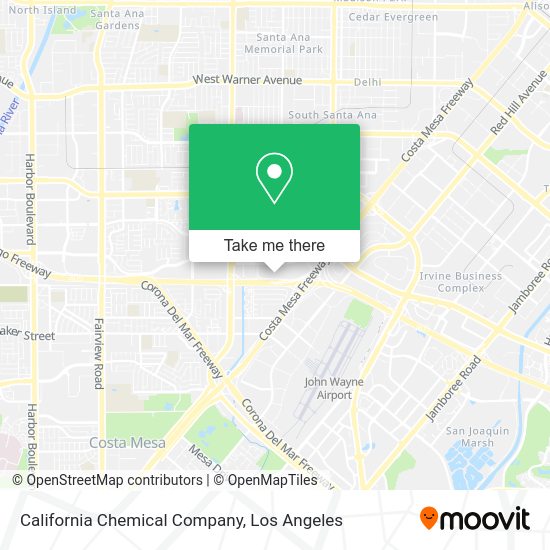 Mapa de California Chemical Company