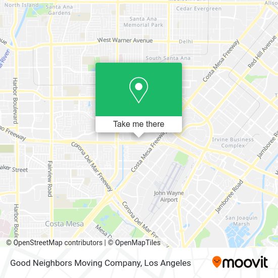 Good Neighbors Moving Company map