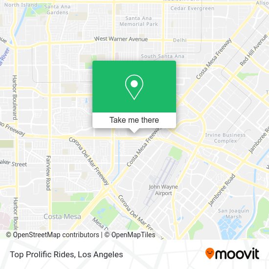 Top Prolific Rides map