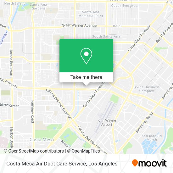 Mapa de Costa Mesa Air Duct Care Service