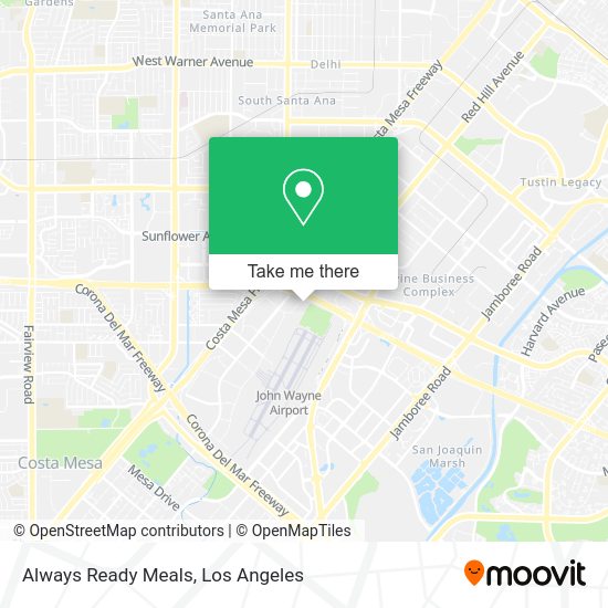 Mapa de Always Ready Meals