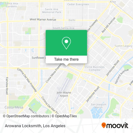 Arowana Locksmith map