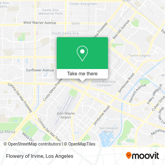 Mapa de Flowery of Irvine