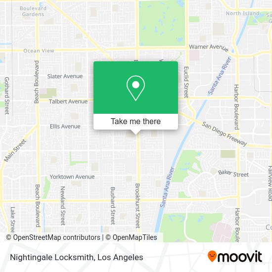 Nightingale Locksmith map