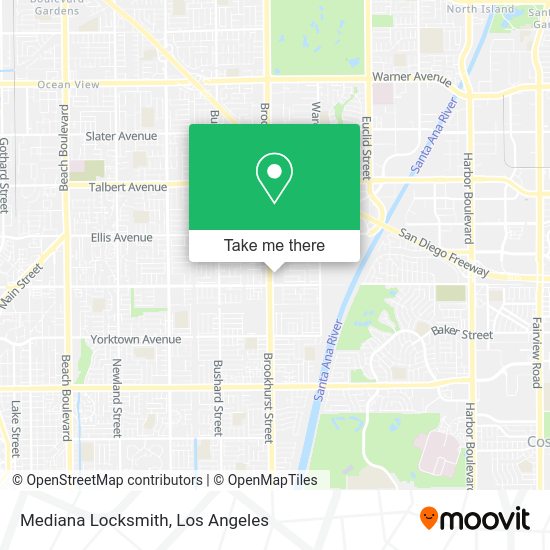 Mapa de Mediana Locksmith