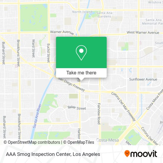 AAA Smog Inspection Center map