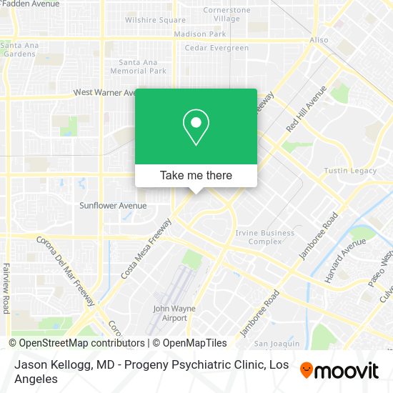 Jason Kellogg, MD - Progeny Psychiatric Clinic map