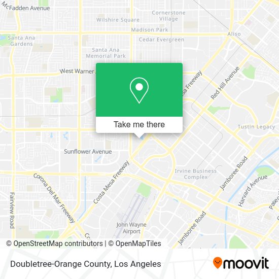 Doubletree-Orange County map