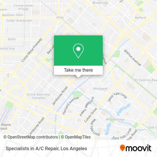 Mapa de Specialists in A/C Repair