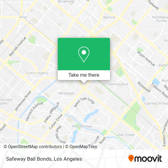 Mapa de Safeway Bail Bonds