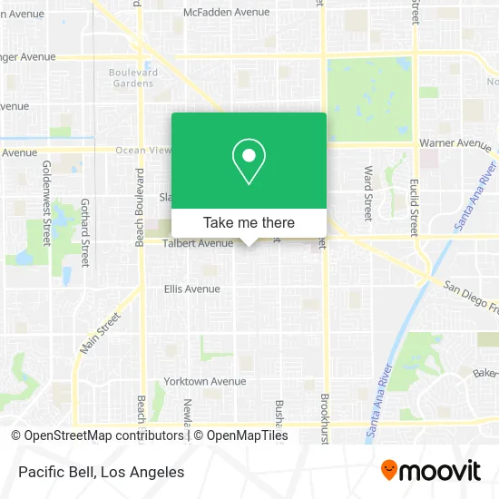 Mapa de Pacific Bell