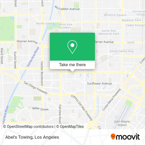 Mapa de Abel's Towing