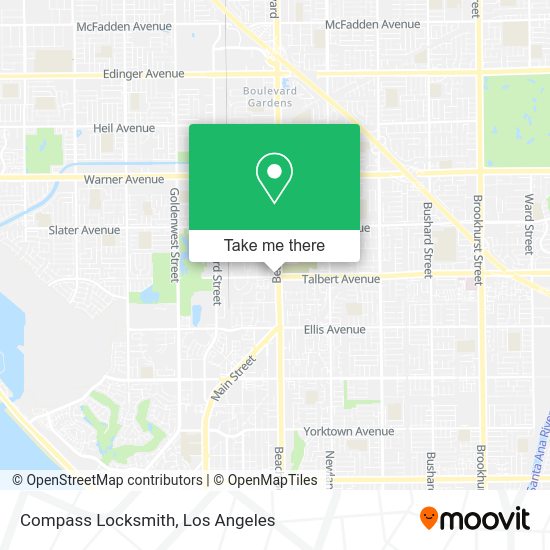 Mapa de Compass Locksmith