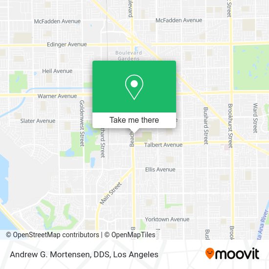 Andrew G. Mortensen, DDS map