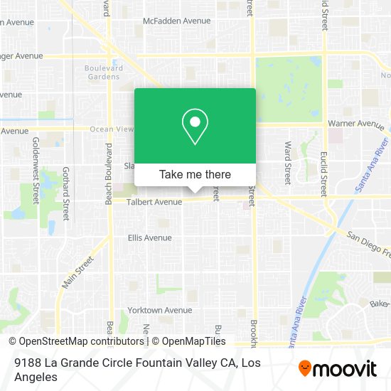 Mapa de 9188 La Grande Circle Fountain Valley CA
