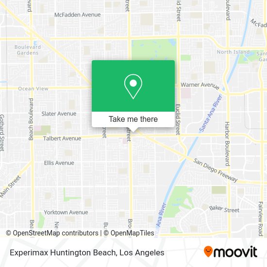 Experimax Huntington Beach map