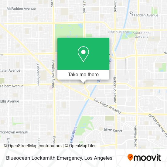 Blueocean Locksmith Emergency map