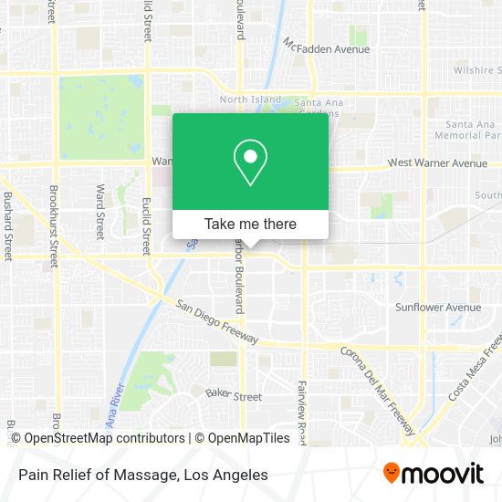 Pain Relief of Massage map