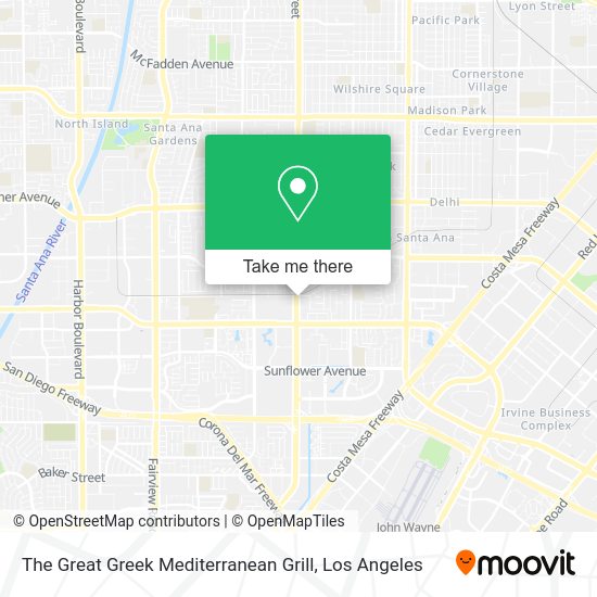 The Great Greek Mediterranean Grill map