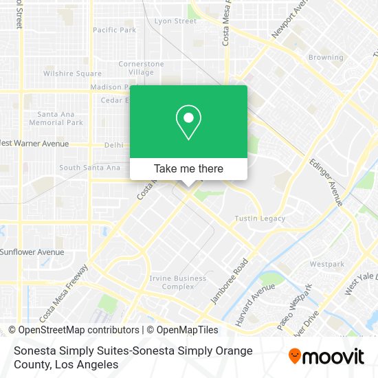 Sonesta Simply Suites-Sonesta Simply Orange County map
