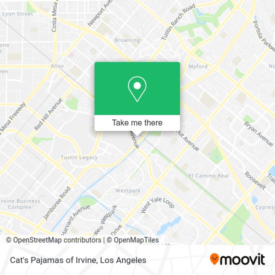 Mapa de Cat's Pajamas of Irvine